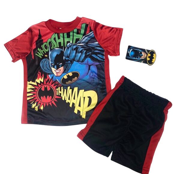 Batman Super Hero 2 Piece T-Shirt and Shorts Set 18m - Picture 1 of 6